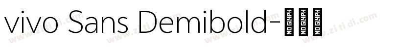 vivo Sans Demibold字体转换